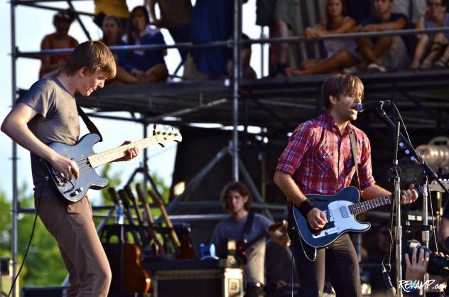 Death Cab For Cutie performs at the inaugural Firefly Music Festival in Dover, DE on Sunday (Photo: Frank Wilson / REVAMP.com).